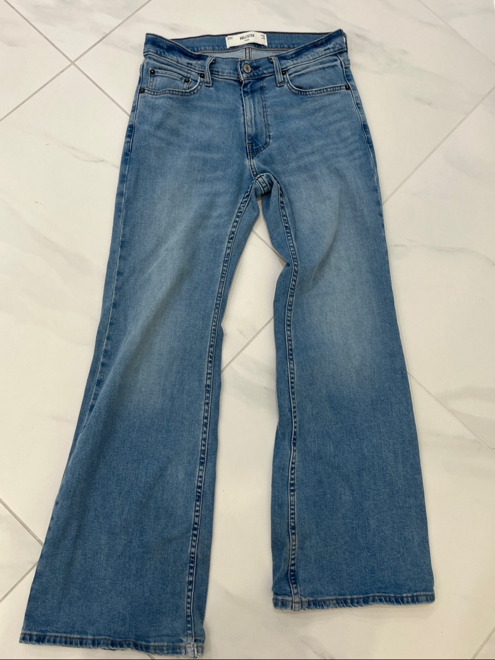 hollister mens flared jeans